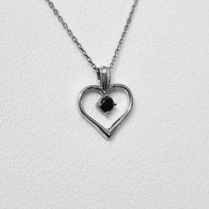 Colier Black Diamond Heart 4