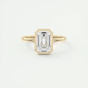 Inel cu diamant emerald